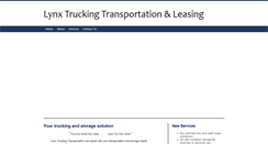 Desktop Screenshot of lynxtrucking.ca