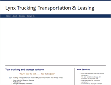 Tablet Screenshot of lynxtrucking.ca